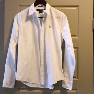 Women’s Ralph Lauren Sport button up White